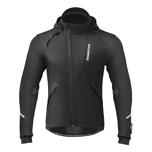 ROCKBROS Cycling Jackets for Men Thermal Windproof Cold Weather MTB Hiking