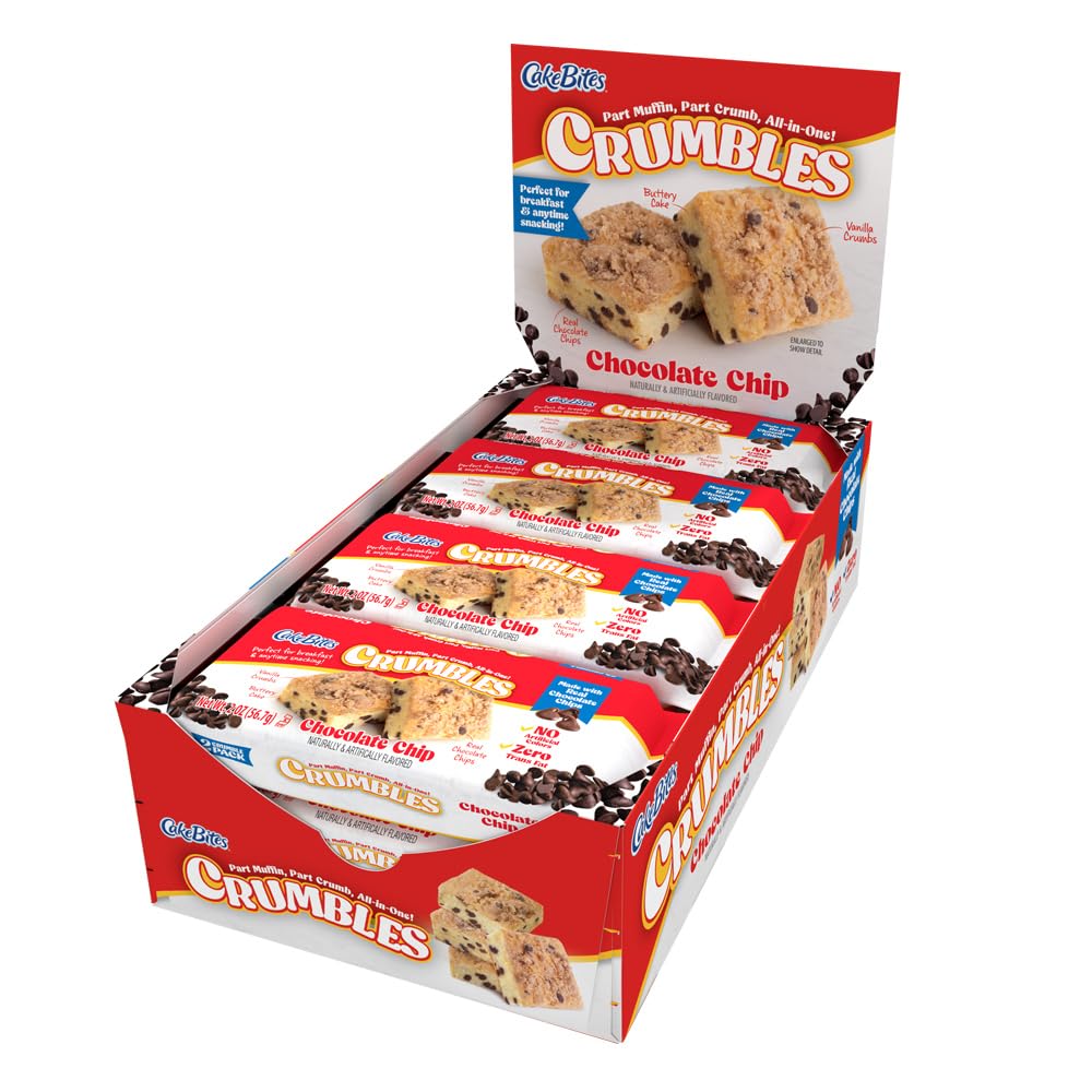 COOKIES UNITED ALWAYS FRESHCrumbles Chocolate Chip 12 ct. Display