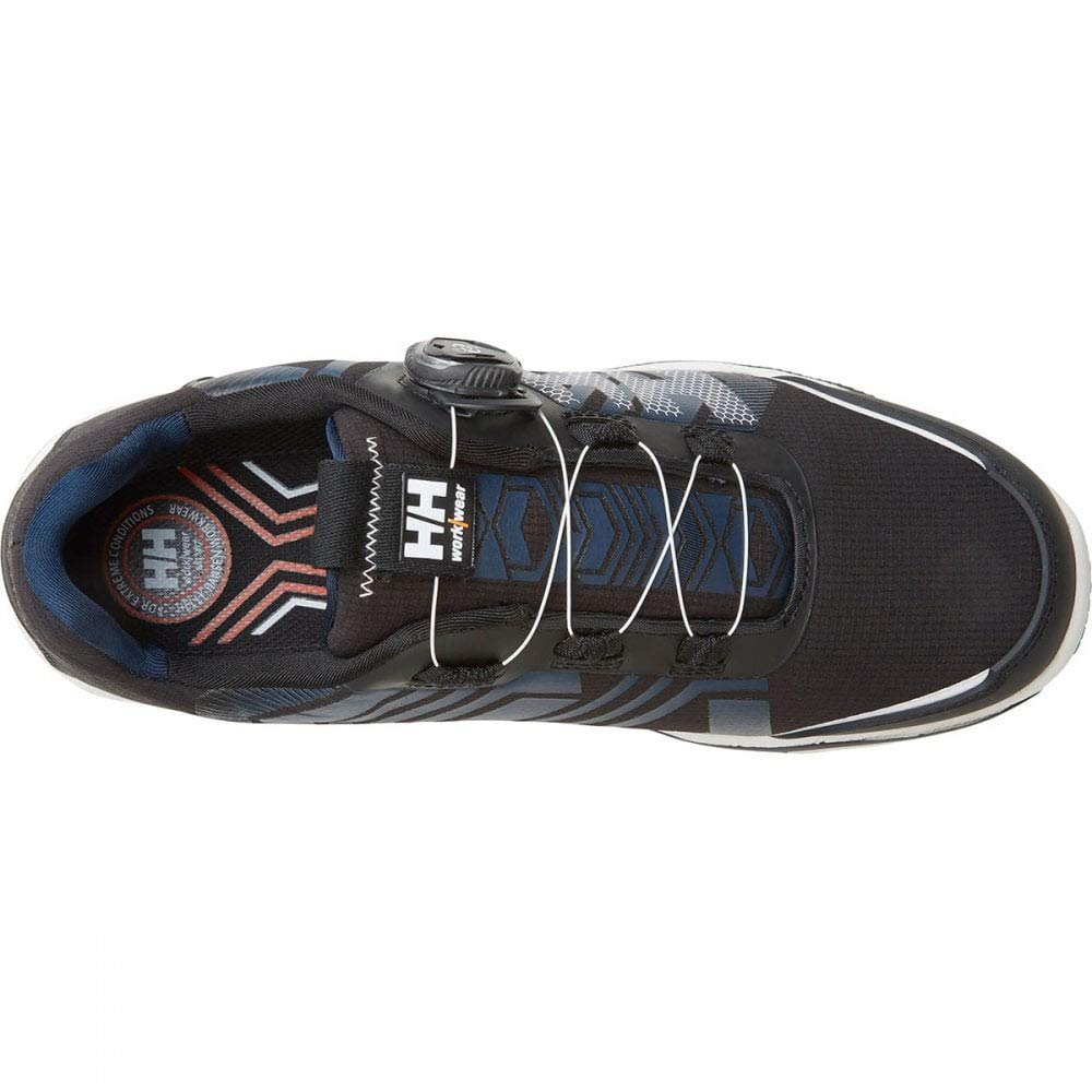 Helly Hansen Oslo - Zapatillas de Trabajo Ligeras con Puntera Suave para Hombre y Mujer, Negro, Azul, 46 EU