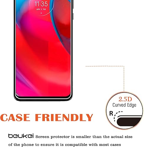Miniatura 5 de Paquete de 4 protectores de pantalla compatibles con Motorola Moto G Stylus 5G/Moto G Stylus (2021), vidrio templado (pantalla de 6.8 pulgadas,