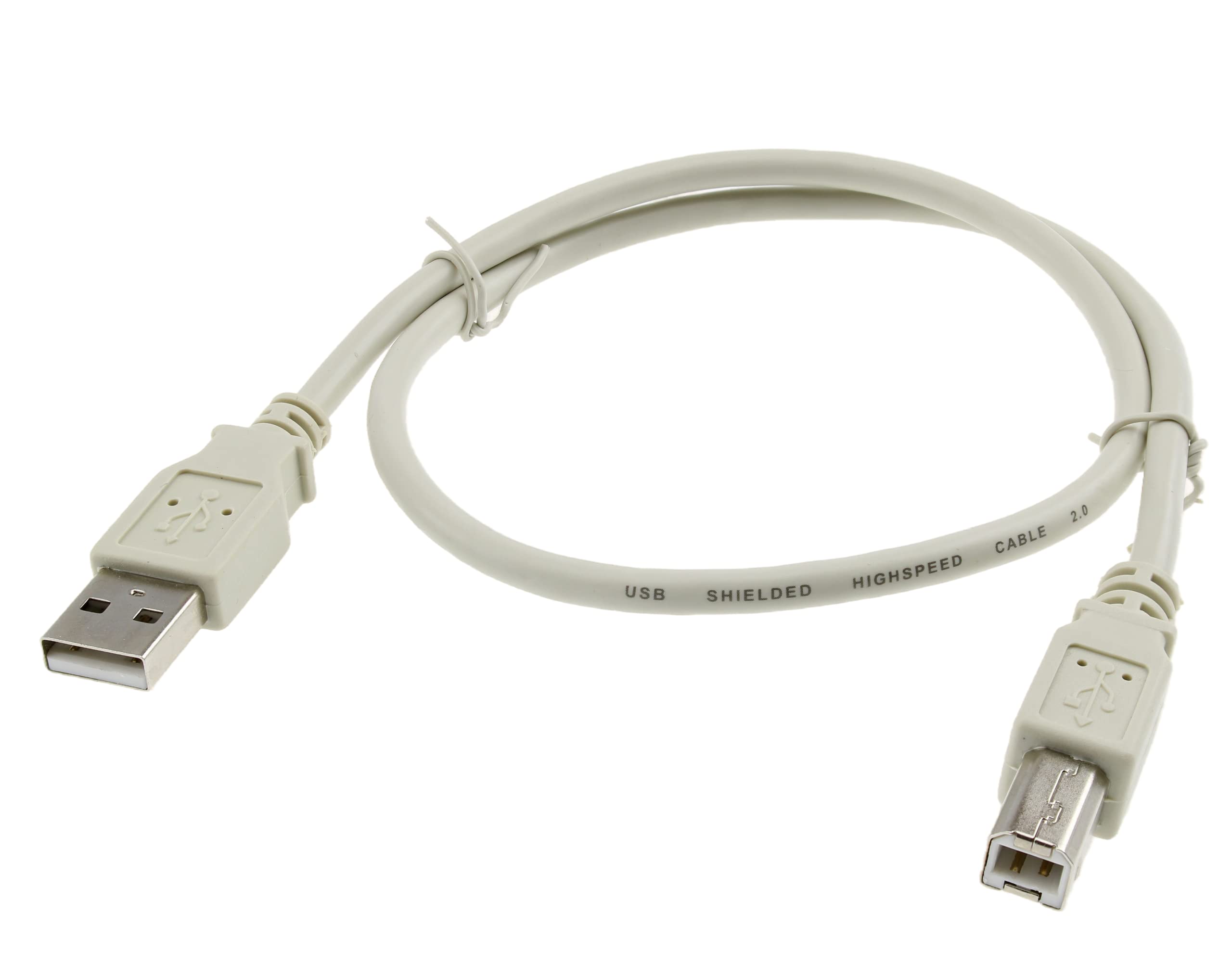 Reulin Printer Computer Connect Cable, 480 Mbit/s USB 2.0 Type A Male to B Male, High-Speed Printer, Scanner Cord (0.50 Metres)