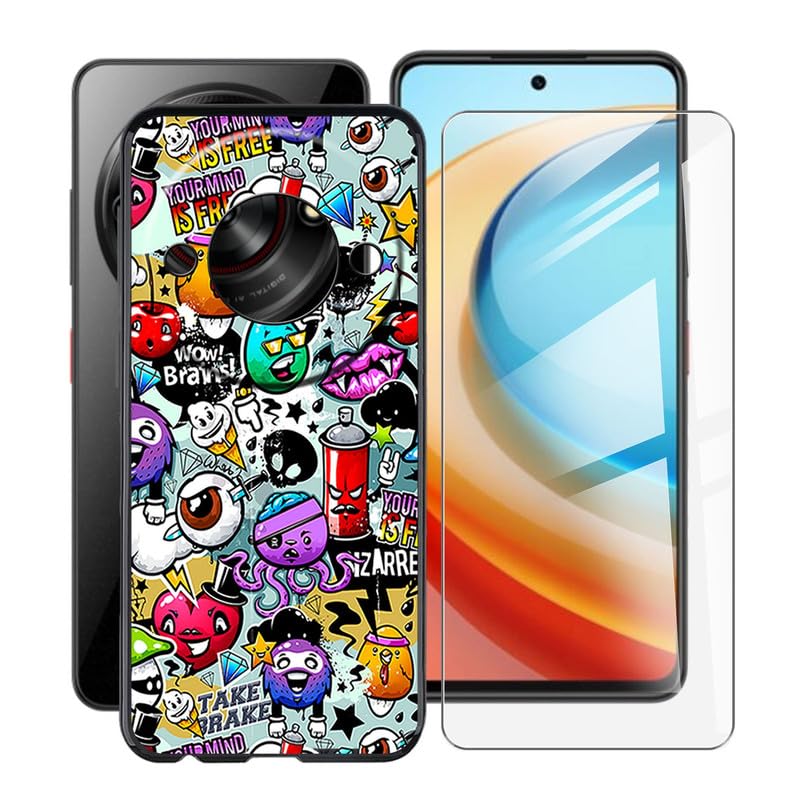 HGJTFANY Coque Pour Nubia Focus 5G (6.60"), Noir Souple