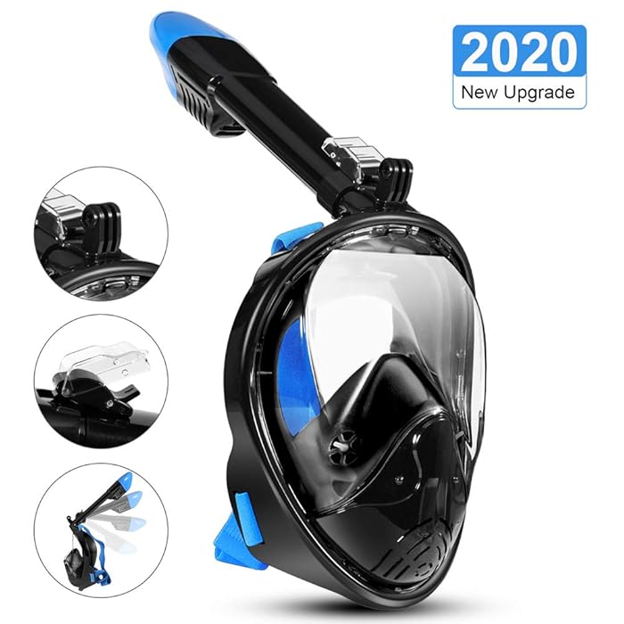 Buy LALAYA Snorkel Mask 180 Degree Vision, Full Face Diving Mask Free