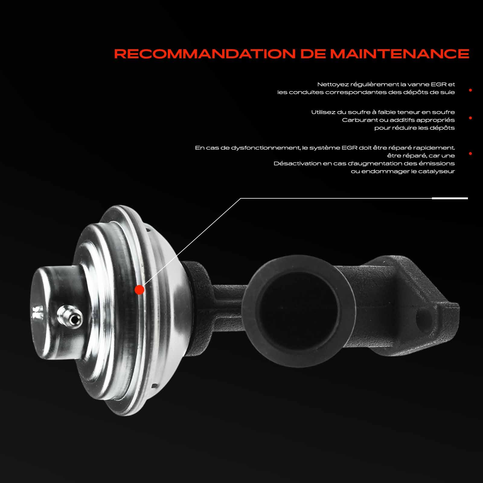 Frankberg Vanne EGR de recirculation des gaz d'échappement 9633602180 | Compatible avec: Xsara N1, 406 Pause 8E/F, C5 Je casse DE, 607 9D 9U, 306 7B N3 N5