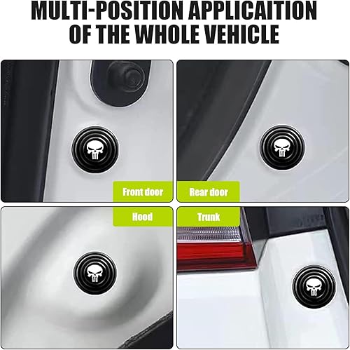 Miniatura 6 de 16 amortiguadores de puerta de automóvil, almohadilla de goma de silicona, junta gruesa de aislamiento acústico, dispositivo de protección universal