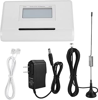 GSM Fixed Wireless Terminal GSM Gateway 900/1800MHz Wireless Access Platform Cellular Termination Equipment with LCD Dislay Accessible to Telephone Landline/Alarm/Recording Box(US Plug)