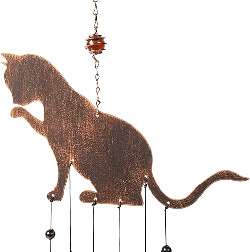 Miniatura 5 de VP Home Campanillas de viento de delfines de 35 pulgadas de alto para exteriores, carillones de viento únicos de delfines decoración al aire libre,