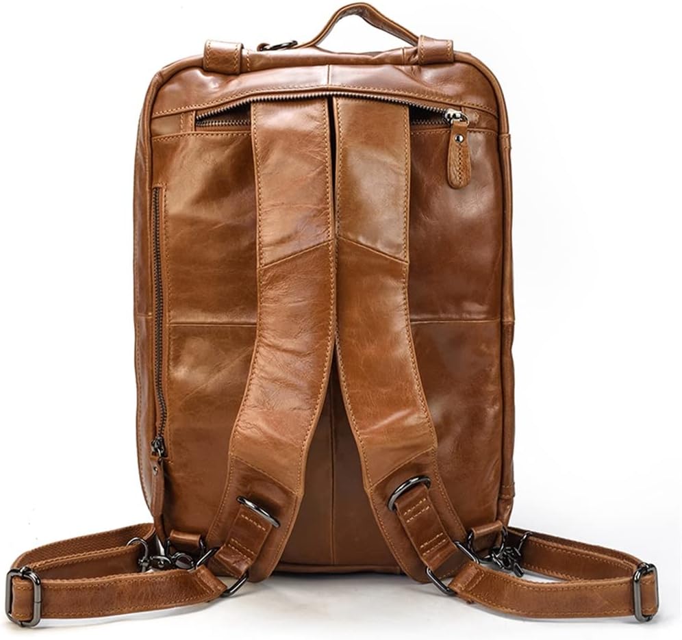 HBJWOV Men Soft Man Laptop Handbag 3 Use Multifunctional Shoulder Messenge Bag For Male Tote