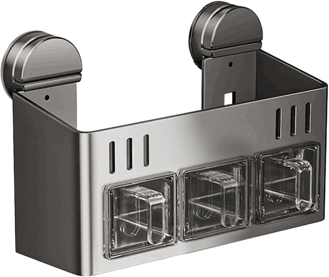 Double Layer Se nizer | Sealed Se RackWall or Desk HolderWaterproof Stainless Steel Sto for Kitchen & Apartment
