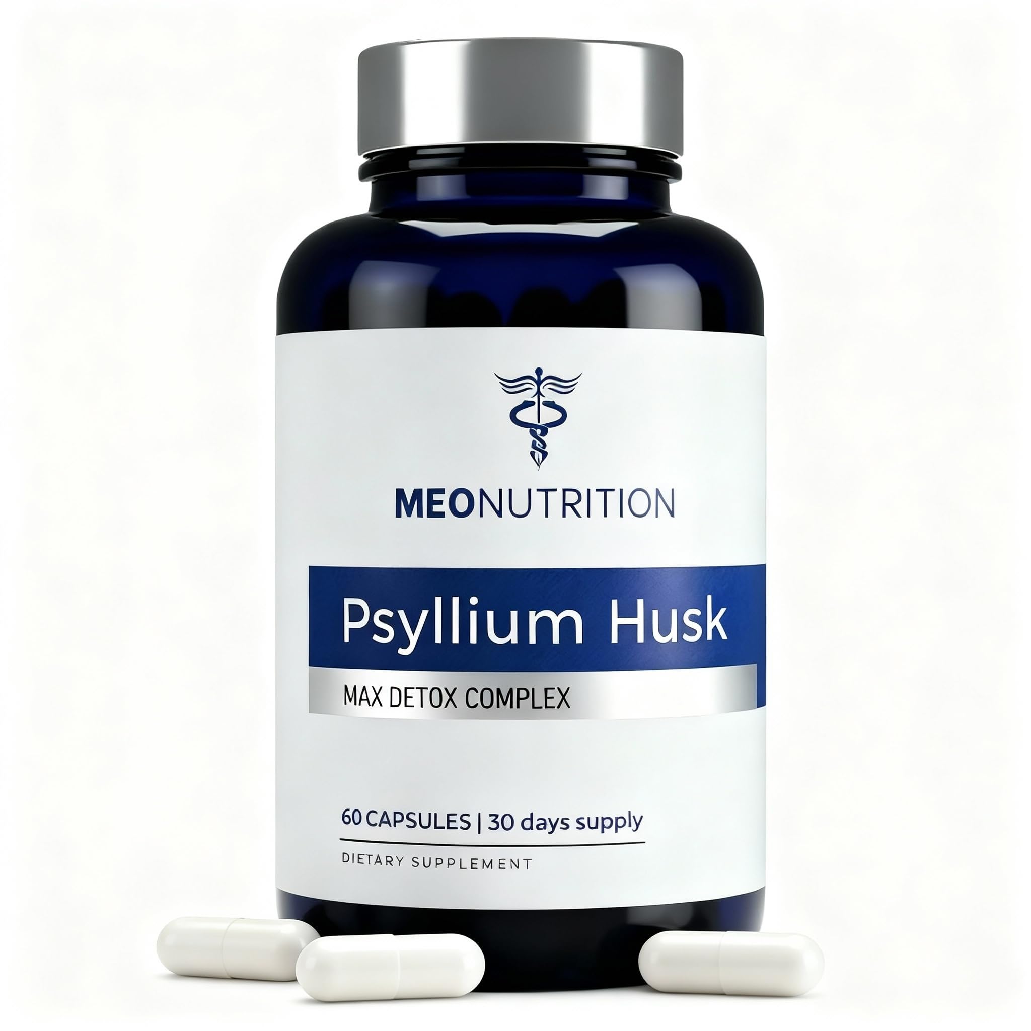 Amazon.com: Meo Nutrition Psyllium Husk Capsules 1520mg - Max