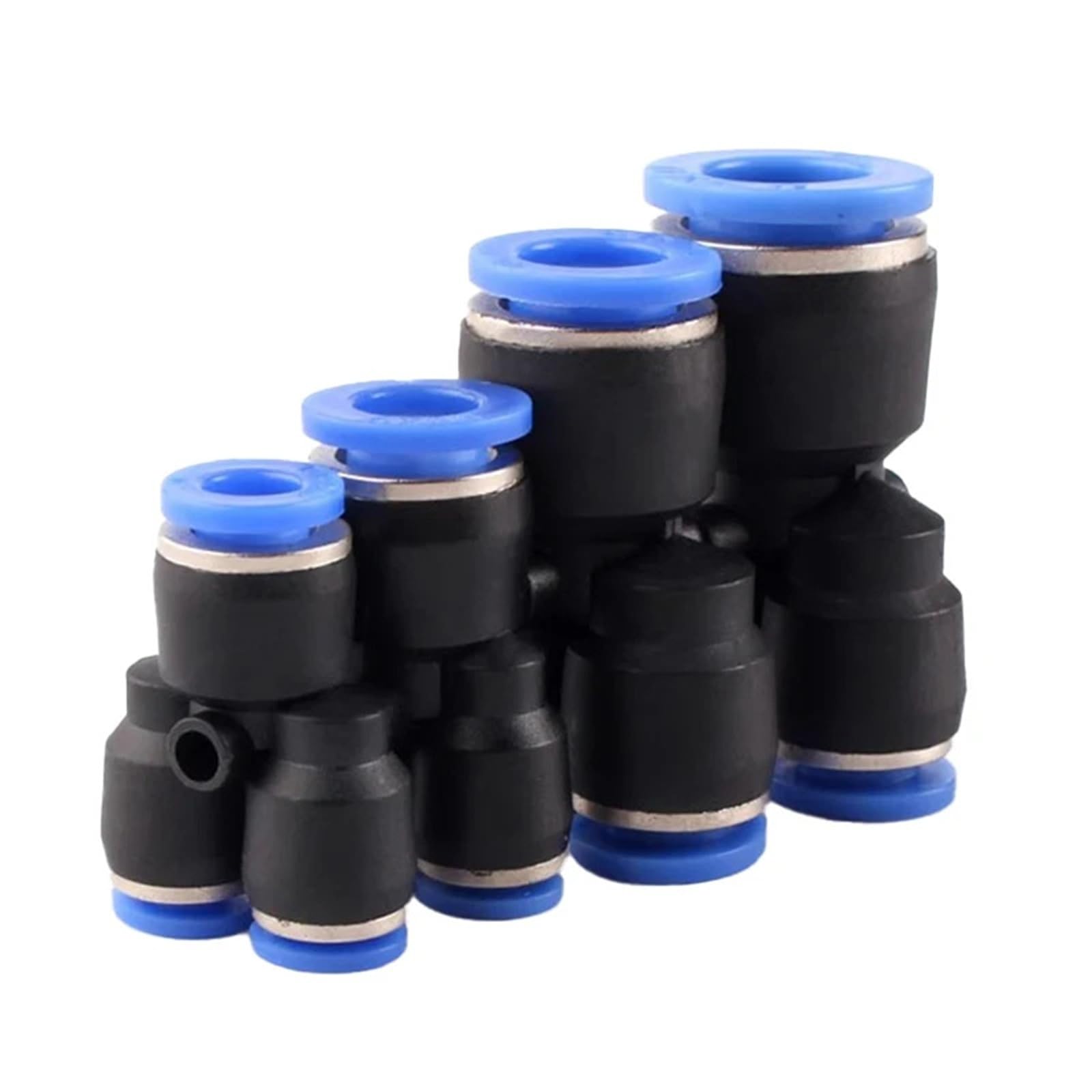 Conector de tubería de plástico neumático de conexión rápida PY PW 4 6 mm, 8 mm, 10 mm, 12 mm, accesorios en Y para manguera, 10 unidades (PY-6)