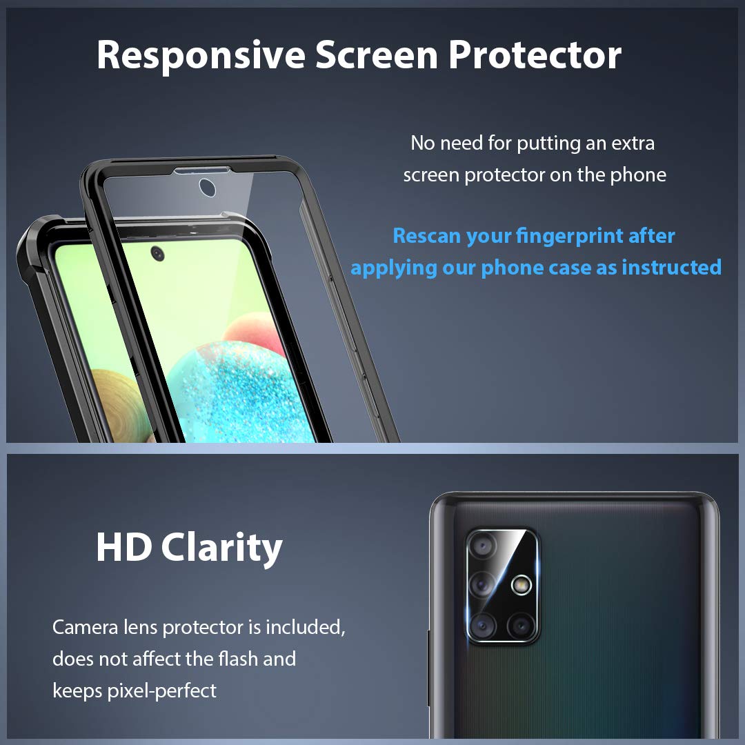 Hatoshi For Samsung Galaxy A71 5g Case With Built In Desertcart