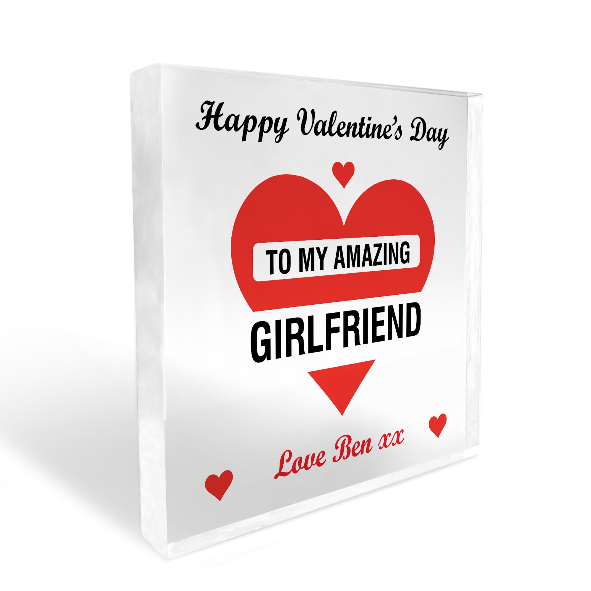 Red Ocean Valentines Gift For Girlfriend Personalised Amazing Girlfriend Gift For Valentines Gift For Her From Boyfriend Keepsake