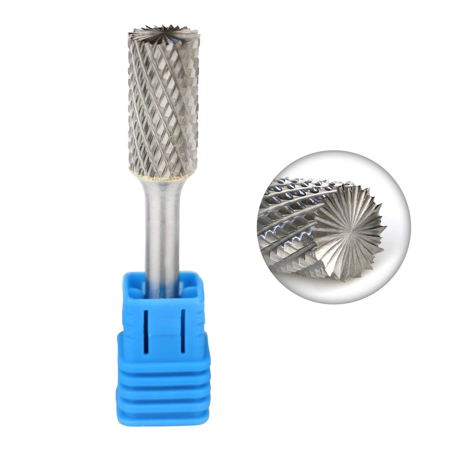 Brocas de enrutador 5PCS S-5 Juego de archivos rotativos de carburo de doble corte 6mm vástago de metal grabado, perforación y pulido Broca, utilizado para amoladora de moldes