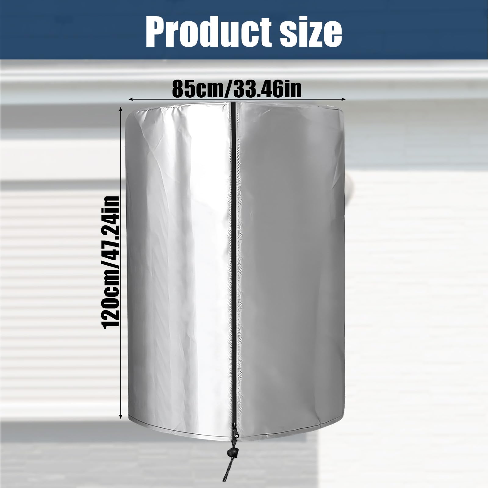 Xmart Bolsa de Tela Antideslizante para Neumáticos Impermeable Cubierta de Rueda Funda Protectora Plata Funda para Ruedas Recubierto 210D Oxford Bolsa para 4 Neumáticos 85 * 120cm
