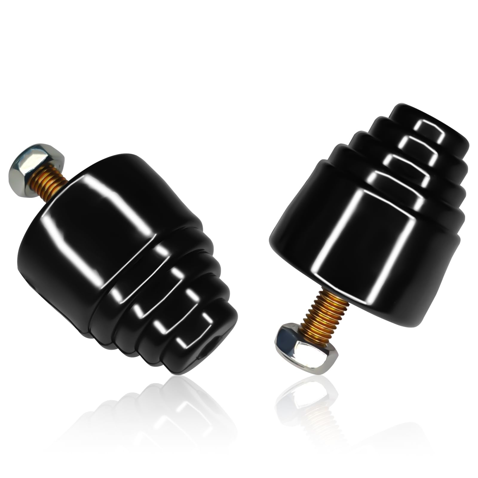2 PCS Rear Suspension Bump Stop with Nuts, 9.9101G Rubber Bump Stops Kit for Shock Absorption and Cushioning, Universal Cushioning Absorbers Accessories for Most Cars Trucks Off-Road Vehicles