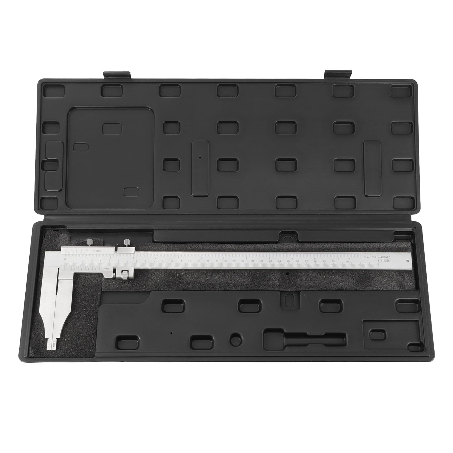 ASIMETO Werkstattmessschieber Premium 300 mm, mit Feineinstellung | Robuster Messschieber aus rostfreiem Stahl für Werkstatt und Industrie – Ablesung 0,05 mm, nach ISO 13385-1