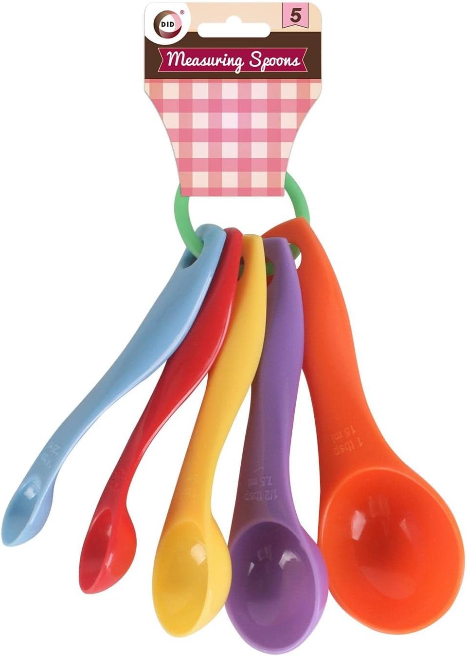 5pc Kitchen Colourful Measuring Spoons