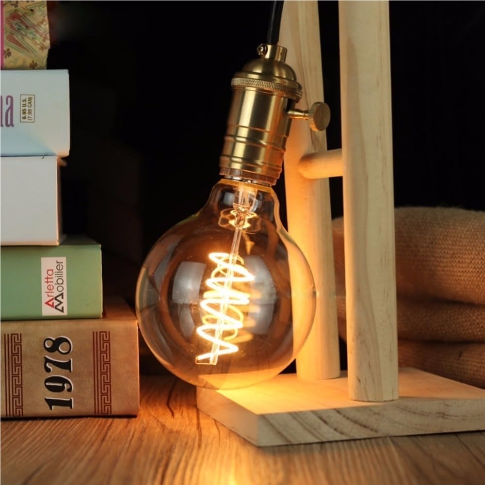 YSJX lighting, 4 Uds Retro LED espiral bombilla de filamento G125 3W E27 AC220V, lámpara Edison regulable luces decorativas Led