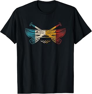 Canoe Canoeing Retro Vintage T-Shirt