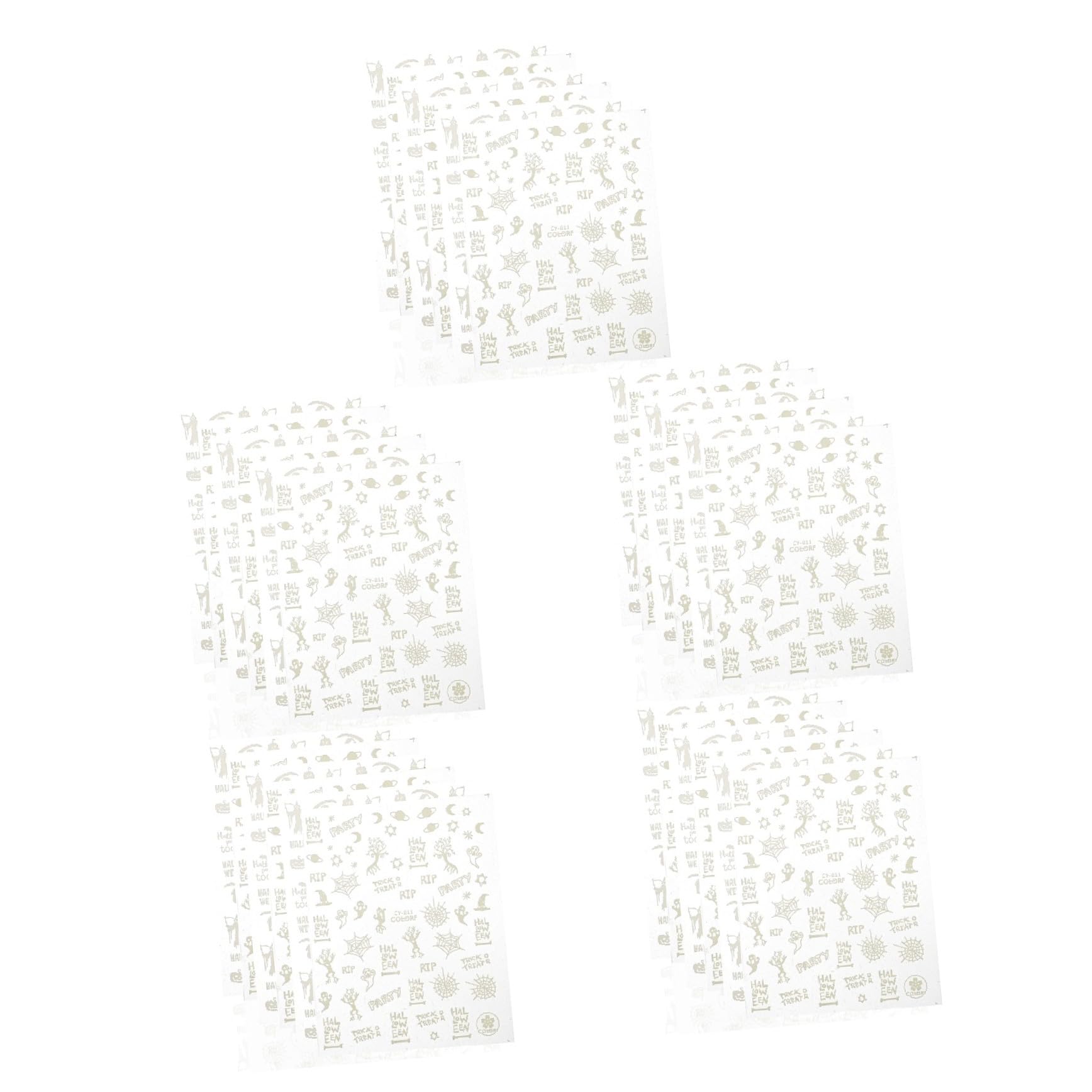 Healvian 30fogli Adesivi Per Unghie Glow in The Dark Di Halloween Decorazioni Per Nail Art Con Design Di Zucche e Fantasmi Perfetti Per Unghie Naturali e Acriliche Facili Da Applicare e