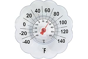 Digital Thermometer for Outdoor and Indoor, Window Thermometer with Suction Cups for Outside Temperature