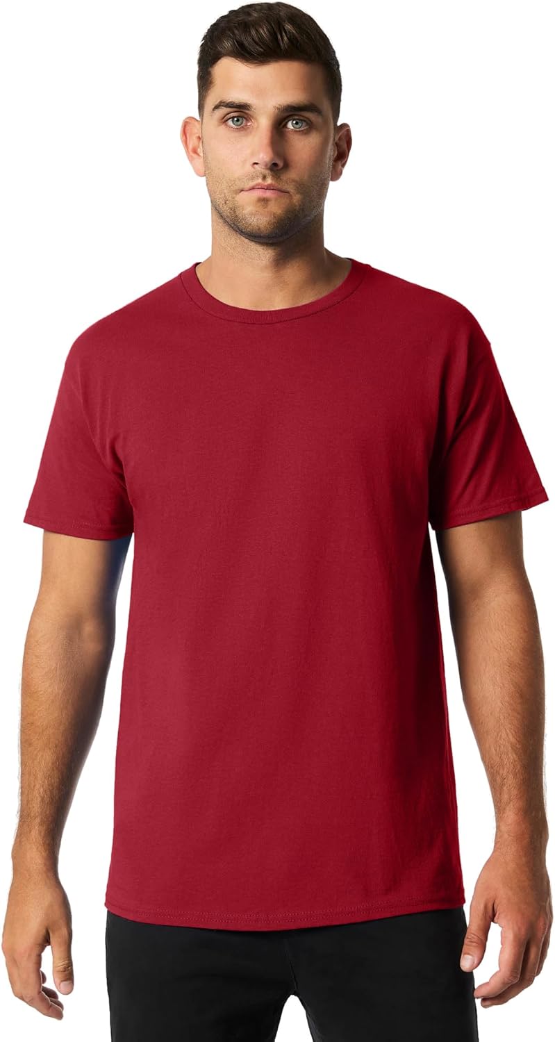 Gildan (G2000, Camiseta Ultra Algodón Para Hombre, Granate