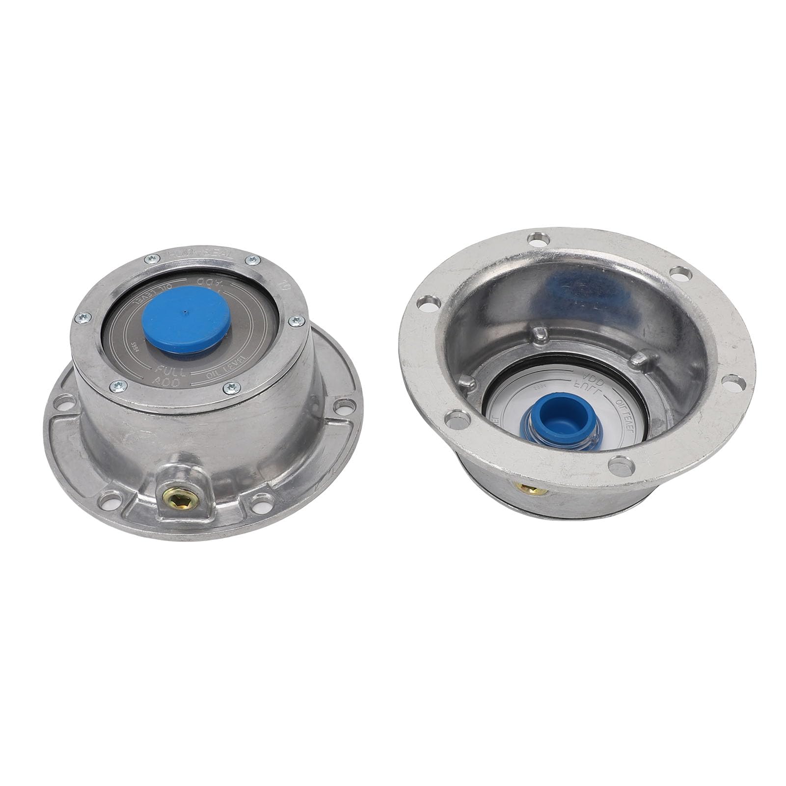 Zaślepka Piasty Przyczepy, 4 szt. Zamiennik ze Stopu Aluminium z Dodatkowymi 4 Gumowymi Zatyczkami i Podkładkami do 343 4009 3434009 Spicer 4131100 8668 2009913