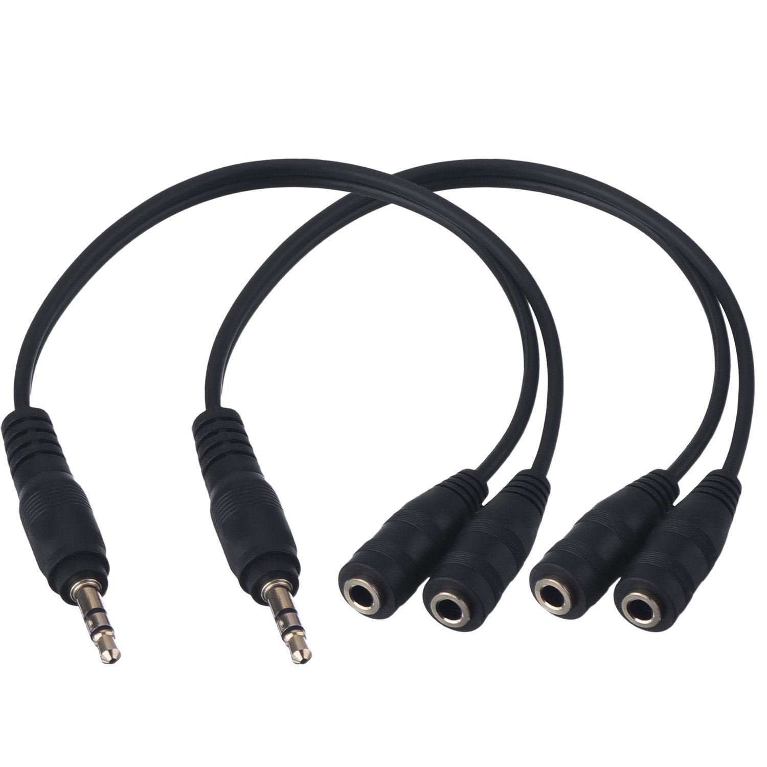 FOXMICRO 3.5 mm TRS to Dual 3.5 mm TSF Stereo Breakout Cable (Set of 3 Cables) FM (B078RP8XV9) Amazon Price History, Amazon Price Tracker