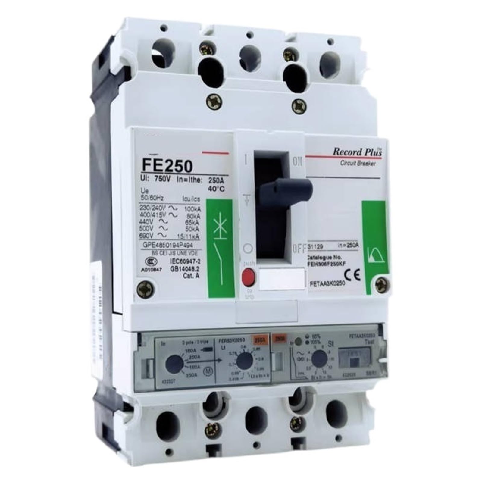 Interruttore automatico scatolato FEH36AA250KF 3P 250A for Industriale Originale