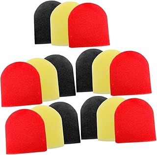 UKCOCO 15 Pçs Capa De Microfone Esponja Filtros Capas De Microfone De Mão Capas De Microfone Descartáveis Protetor De Microfone Fone De Ouvido Microfone Capa De Espuma Windscreen Capa