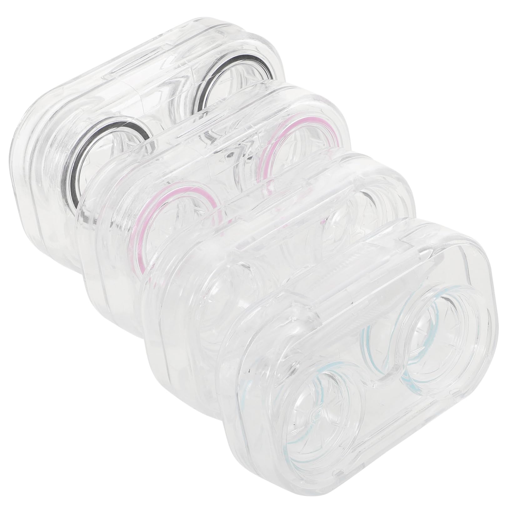 FRCOLOR Caja De 16 Piezas Estuche para Lentes de Estuche lentillas Cajas lentillas Lindos Casos de Caso de de Limpieza Poseedor Titular de la cosmética PD