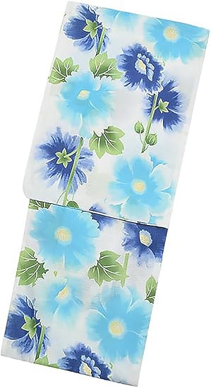 Amazon Kimonomachi オリジナル 浴衣単品 ブルータチアオイ F 浴衣 通販