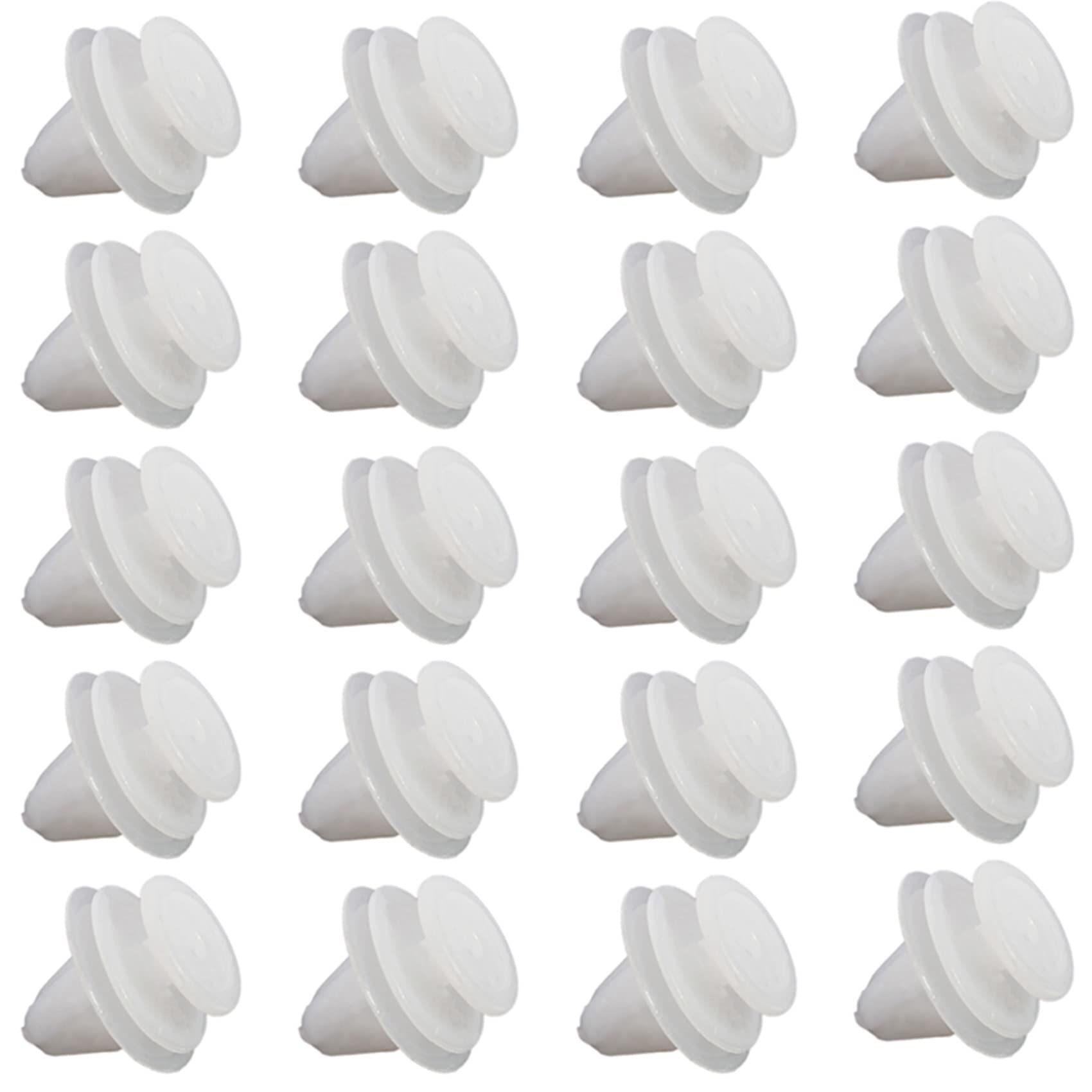 Clips Fixation Portière Lodokdre 20pcs - Pour Peugeot 206 207 1007 307 - Blanc ABS