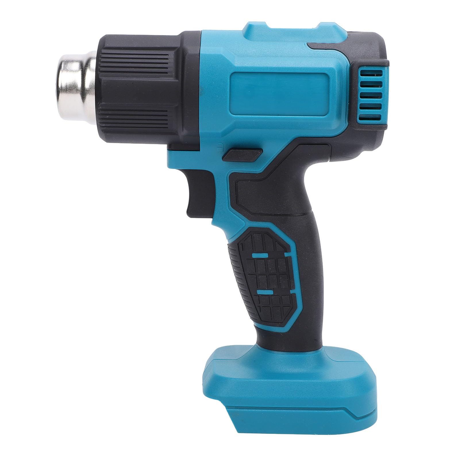 Pistola de Calor Inalámbrica, Pistola de Aire Caliente Portátil con Batería Recargable con Pantalla LCD de Luz Azul y Bloqueo de Temperatura, para Eliminación de Pintura (Enchufe europeo)