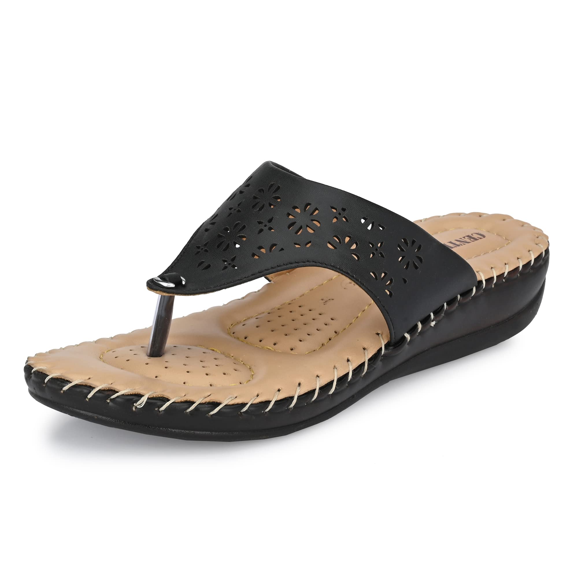 Centrino Womens 7901 Black Thong Comfortable Ortho Care Ladies | Fashion Wear Sandal & Chappal | Soft Cushioned for More Comfort-5 Kids UK (7901-1) (B09SWRSLR8) Amazon Price History, Amazon Price Tracker