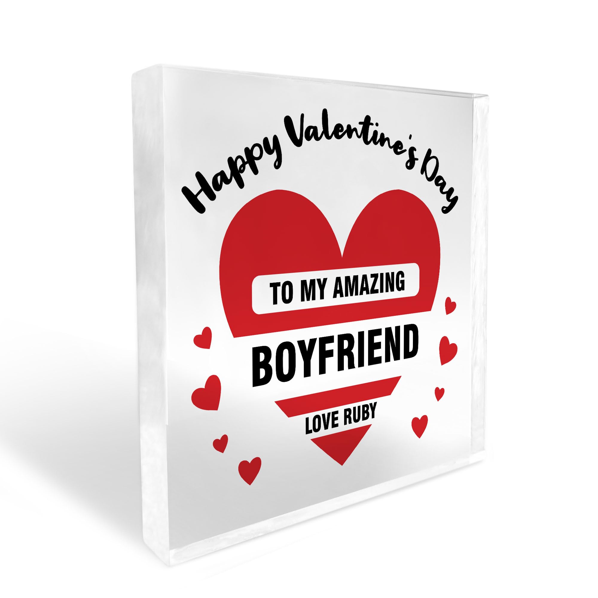Red Ocean Valentines Day Gift For Boyfriend Personalised Boyfriend Valentines Day Gift For Him Gift From Girlfriend Keepsake