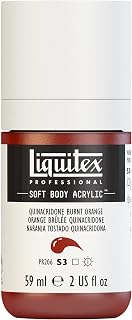 Liquitex Professional Soft Body Acrylic Paint, 59ml (2-oz) Bottle, Quinacridone Burnt Orange