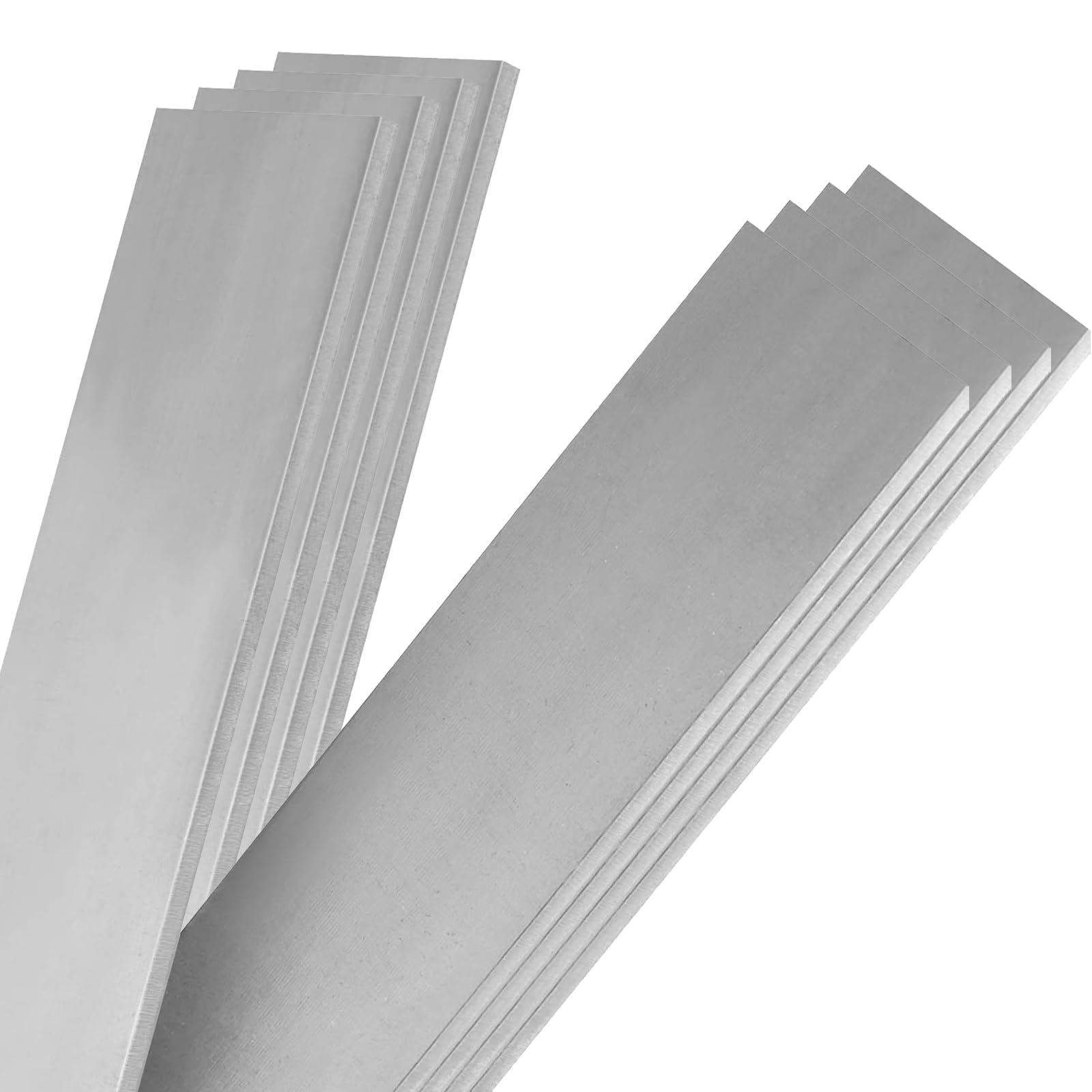 JEUIHAU 8 PCS 1095 Steel Flat Stock, High Carbon Annealed Knife Steel Bar Stock, High Carbon Steel Bar for Knife Making, 12 x 1.5 x 0.12 Inch