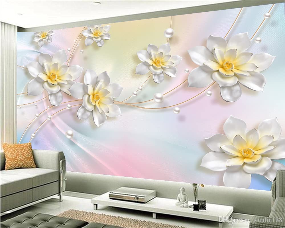 ALL YOUR DESIGN Self Adhesive Wallpaper White Lotus Design Waterproof & Laminated Wall Sticker for Home Decor, Living Room, Bedroom, Hall, Kids Room, Bar & Restaurant 3x4 Feet (B095LLF7HY) Amazon Price History, Amazon Price Tracker
