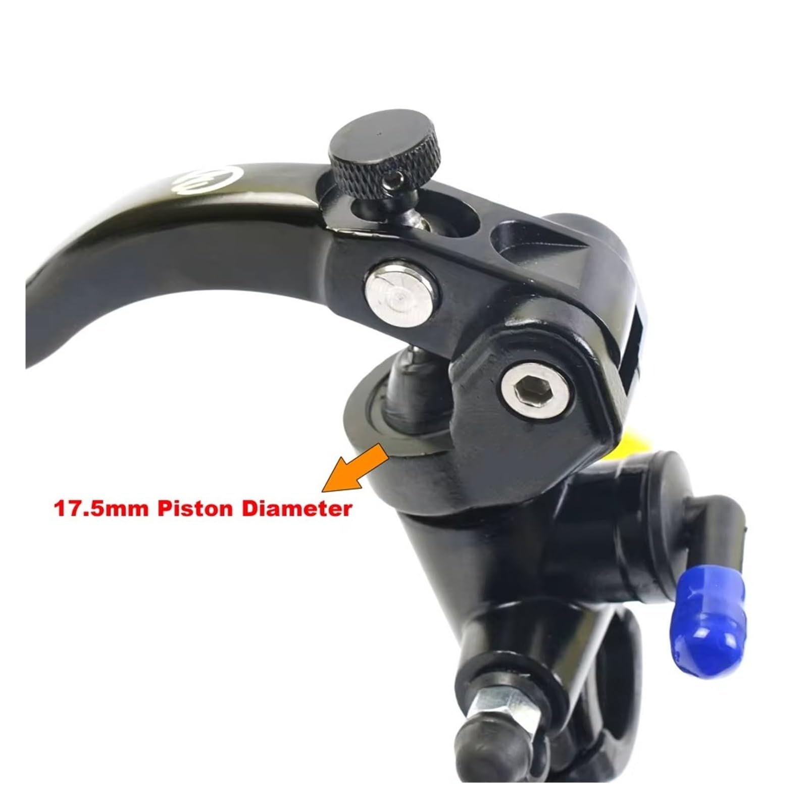 Leve Del Cilindro Principale Della Pompa Freno Frizione Radiale Universale Per Moto Maniglia Pistone Da 17,5 Mm Leva Di Frizione Moto(Left Blue)