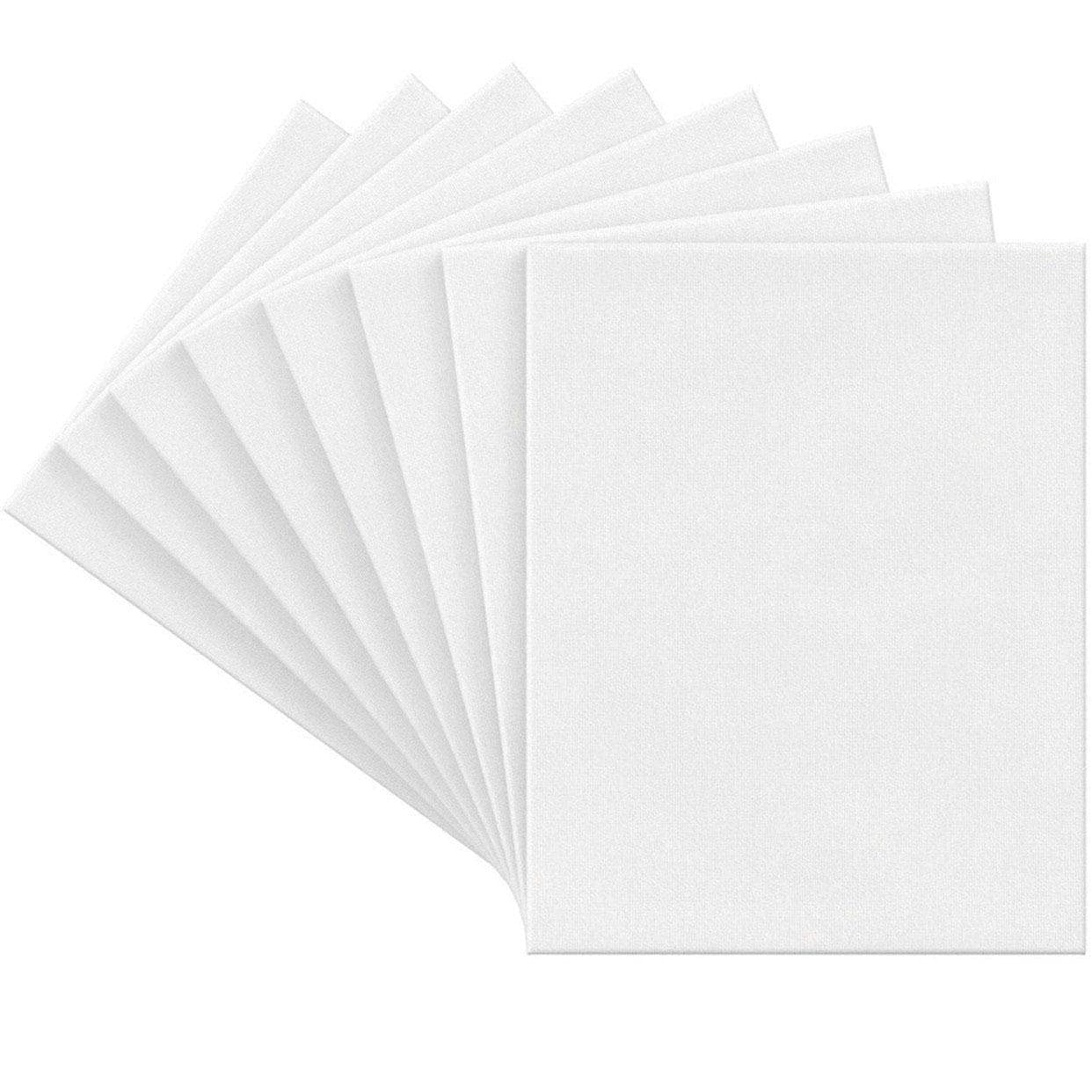 Kingart 802-8 - Lienzo estirado (27,9 x 35,6 cm, 8 unidades), color blanco