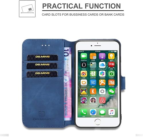 Miniatura 3 de UEEBAI Funda para iPhone SE 2022 5GiPhone 7iPhone 8iPhone SE 2020, funda de piel sintética de lujo estilo vintage con tapa ranuras para tarjetas