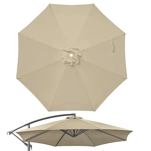 10ft Patio Umbrella Replacement Canopy for 8 ribs, Fits Hanging