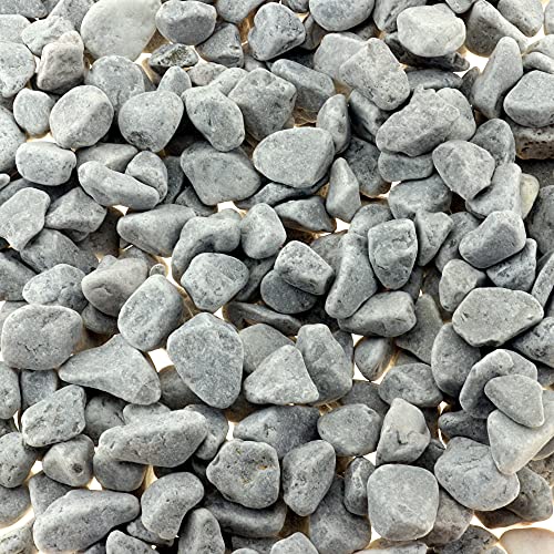 hibuy Dekosteine/Ziersplitt - ÃƒÂ˜ 1-1,2 cm - grau - 1 kg - Streudeko,...