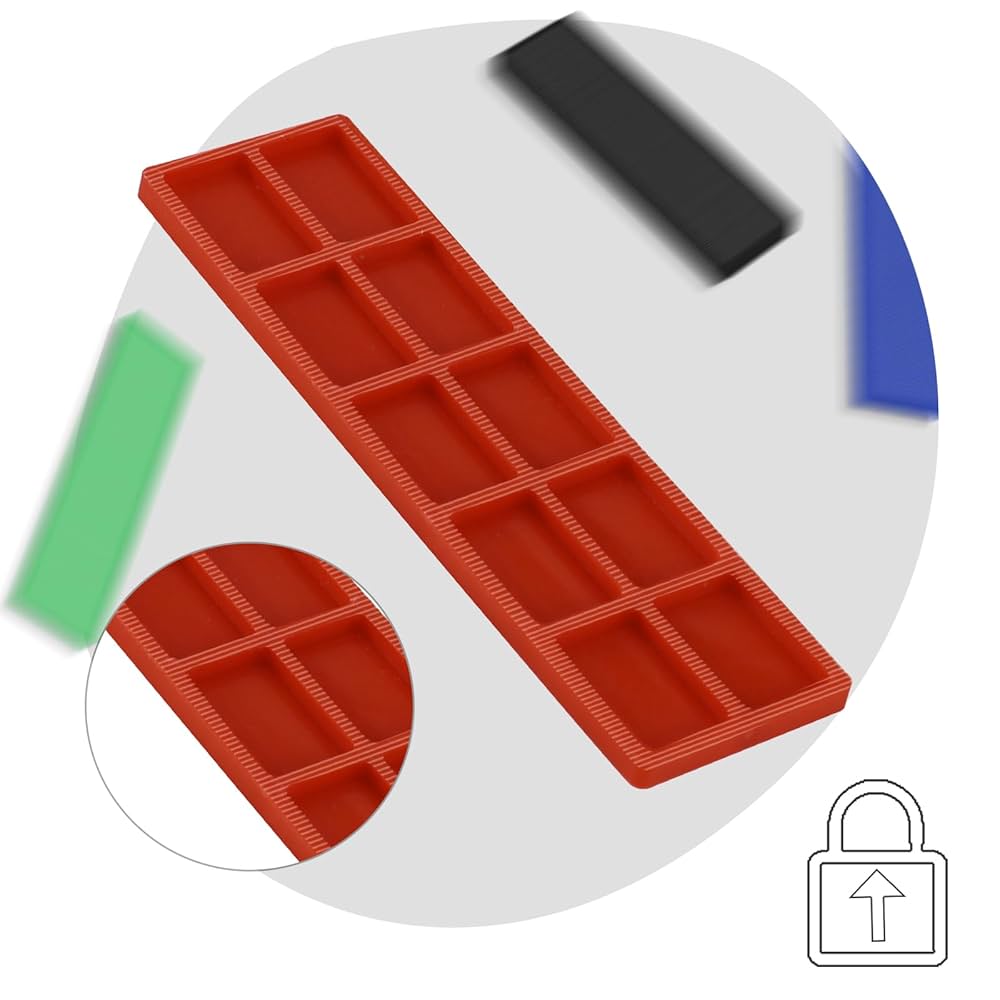 120 Stück Abstandshalter Kunststoff - 6 Stärken 1-6 Mm Für Fenster & Fliesen