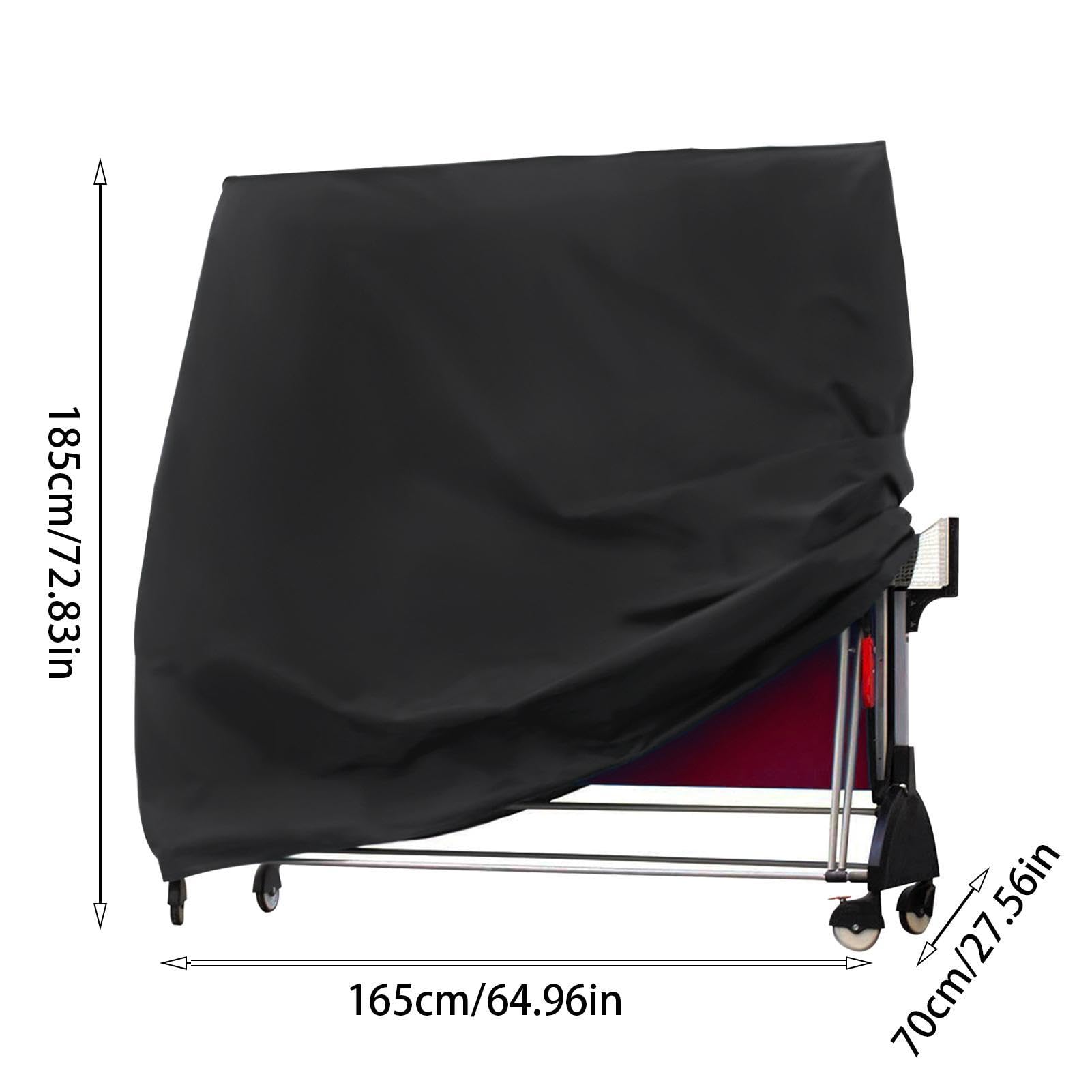 Protezione per tavolo da pong, protezione per tavolo da pong da interni, 160 x 70 x 180 cm, impermeabile, anti-UV, antivento, design con coulisse per i giorni di pioggia | 160 x 70 x 180 cm, impermeabile, anti-UV, antivento, design con coulisse per i gior