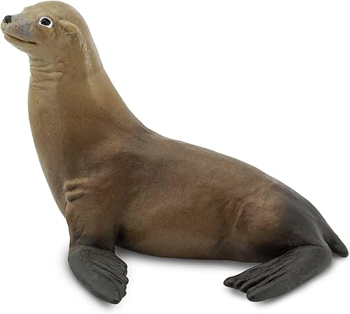 Safari Ltd Wild Safari Sea Life Sea Lion - Figura de juguete realista pintada a mano para edades de 3 años en adelante