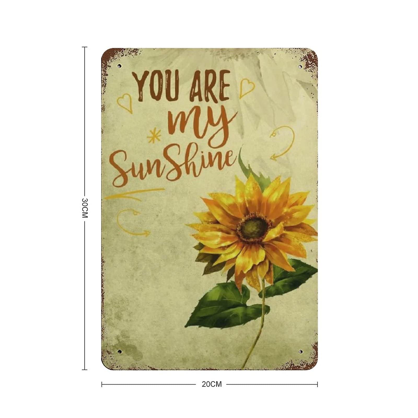 Targa In Metallo You Are My Sunshine Make Me Happy Targa In Metallo