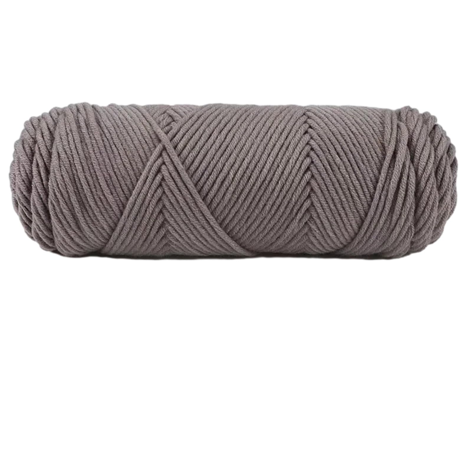 Jazuaiao Hand Knitting Wools Crochet Yarn Weave Thread Sweater Soft Silk Milk Cotton Thick Knitting Scarf Crochet Wool for Crocheting